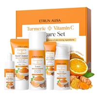 ETRUN ODMOEM Kit de Soins de la Peau au Curcuma et Vitamine C – Routine de Soin Visage Anti-Taches et Anti-Acné