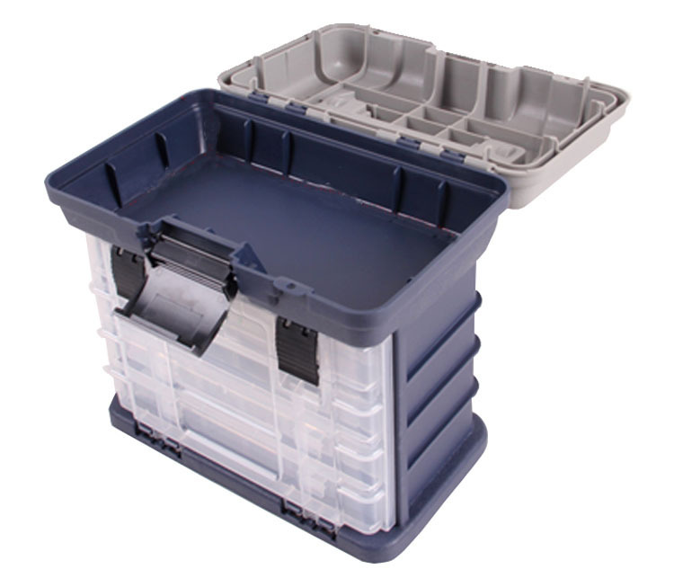 Мульти-функциональные 4 слоя большой пластиковый большой рыболовные снасти приманки ящики для хранения