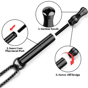 Collier anti-tabac pour hommes en métal, pour une respiration calme et silencieuse, favorisant l'arrêt du tabac et la respiration facile, avec résistance - Product Image 6