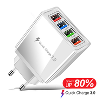 Chargeur rapide multi-ports USB Type-C 3.1A 4 ports avec prise EU/US/UK pour Samsung Mobile OEM