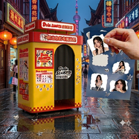 Cabina de Fotos Instantáneas Interactiva DOLA, Impresión Automatizada de Autoservicio, Compatible con Múltiples Dispositivos, Cámaras Réflex, NFC/Wi-Fi, Smartphones