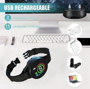 कुत्तों के लिए सबसे अच्छा विरोधी बार्किंग कुत्ते प्रशिक्षण कॉलर और रिमोट कंट्रोल डिवाइस सामरिक डिजाइनर को बार्किंग करना बंद करना - Product Image 2