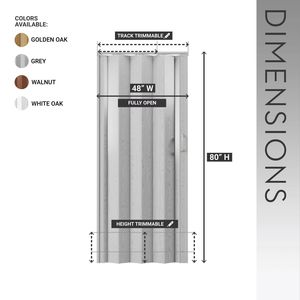 DB 48 "W ฉากกั้นห้อง PVC พับได้มีผนังกั้นสำหรับใช้ภายในสีเทา - Product Image 4