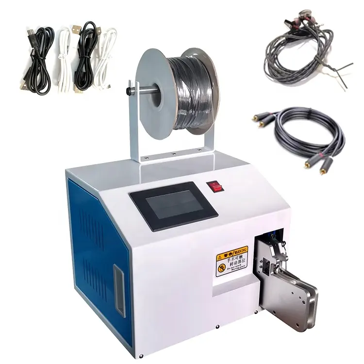 China Best Selling Automatic Wire Tie Tying Bundling Machine Cable Taping Machine para Vários Fios/Sacos De Pão, Bulk Things