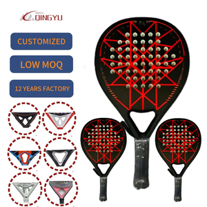 Raqueta de Pádel Qingyu Sport de Primera Calidad, Diseño OEM de Alta Gama, Raqueta de Tenis de Pádel Profesional Personalizada, Palas de Pádel - Product Image 1