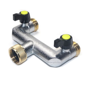 <span class=keywords><strong>Robinet</strong></span> d'arrosage de <span class=keywords><strong>jardin</strong></span> 3/4'' avec deux sorties, distributeur à deux voies, vannes en alliage de zinc pour la connexion de tuyaux d'irrigation - Product Image 5