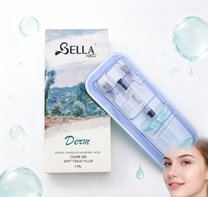 Bella Derm 1ml Gel de Comblement Lèvres à l'<span class=keywords><strong>Acide</strong></span> <span class=keywords><strong>Hyaluronique</strong></span>, Produit Coréen pour le Visage, <span class=keywords><strong>Injection</strong></span> Anti-Rides et Augmentation des Lèvres - Product Image 1