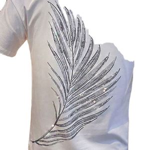 OEM Classic Round Neck Solid Glittering Shine Heat-Transfer Printed Custom Eco-Friendly Men's T-Shirts - Product Image 3