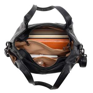 2025 Must-Have Grand sac fourre-tout SUED, sac à bandoulière en <span class=keywords><strong>cuir</strong></span> texturé souple pour femmes, sac à bandoulière en <span class=keywords><strong>cuir</strong></span> spacieux polyvalent - Product Image 3