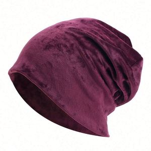 Gorro Unisex Holgado de Terciopelo con Bordado 3D, Estilo Informal, Suave y Cómodo, Regalo para Otoño e Invierno - Product Image 5