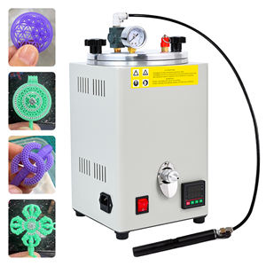 Machine d'injection de cire sous vide pour la fabrication de bijoux, moulage de cire avec manomètre, contrôle de température, pompe manuelle - Product Image 6