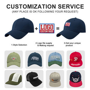 หมวกเบสบอลผ้าฝ้ายแบบเรียบ 6 แผง ปักโลโก้ตามสั่ง ขายส่ง - Product Image 6