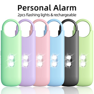 GCS Lights <span class=keywords><strong>Alarme</strong></span> d'autodéfense 130db Bouton Sos antivol Protection d'urgence <span class=keywords><strong>Alarme</strong></span> de sécurité personnelle Porte-clés pour femme - Product Image 6