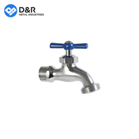D & R bon prix robinet d'eau de jardin de couleur personnalisée robinet bibcock en laiton de 1/2 pouces