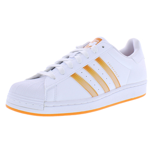 Scarpe Adidas Superstar da Uomo, Taglia 10.5, Colore: Bianco Nuvola/Arancione Impact/Giallo Brillante - Product Image 1