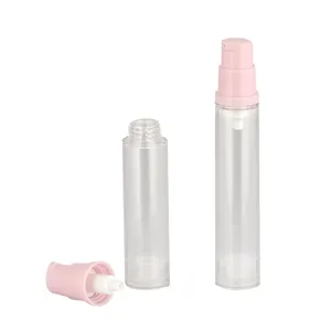 Cilíndrico 5ML 10ML 15ML cor rosa spray bomba atacado perfume garrafas AS 12ml airless bomba garrafas
