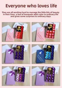 Caja de Regalo con 12 Jabones en Forma de Rosa, Diseño Clásico Hecho a Mano para San Valentín/Día de la Madre 2026, con Lámina Dorada en Relieve, <span class=keywords><strong>Flores</strong></span> Artificiales, Gran Oferta - Product Image 5