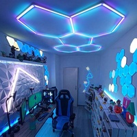 Marché européen Guangdong éclairage de scène bricolage assemblé hexagonal Ktv discothèque lumières rgb fête