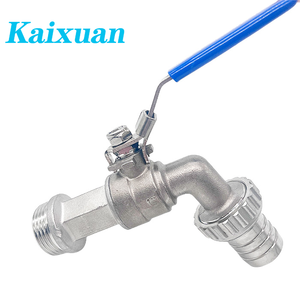 Fabriek Directe 1/2 ''Roestvrij Staal 304 Bibcock Kogelklep Met Slang Weerhaak Voor Water <span class=keywords><strong>Gas</strong></span> En Olie 200 Wog Gebruik - Product Image 3