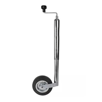Remorque Jack Remorque Jockey Roue 48mm. Capacité 136KG avec jante en métal de roue en caoutchouc de 190x50mm,200x50mm