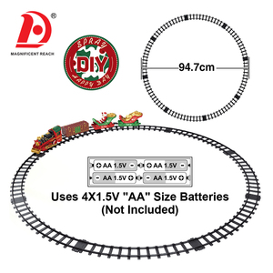 HUADA Navidad Música Aerosol Tren Eléctrico Pista Coche Juguete Niño Traje Simulación de Alta Velocidad Ferrocarril Niños Retro Tren de Vapor Juguetes - Product Image 2