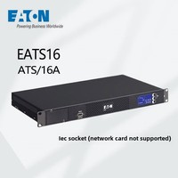 Commutateur de transfert automatique double alimentation Eaton EATS16 16A 230V avec interface utilisateur LCD, temps de conversion de 8 ms, montable en rack, prise IEC