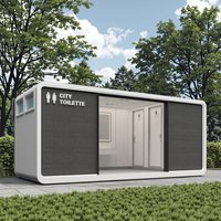 Toilettes portables durables en acier inoxydable, équipement sanitaire commercial extérieur pour ateliers, appartements, hôpitaux (Asie)