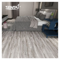 Piedra plástico vinilo compuesto extruir grano de madera mármol azulejo privado comercial decoración piso para dormitorio baño SPC piso