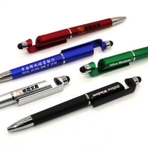 Bolígrafos Personalizados con Logotipo, Bolígrafo Universal con Soporte para Teléfono Móvil, Papelería al por Mayor, Bolígrafos Metálicos - Product Image 3