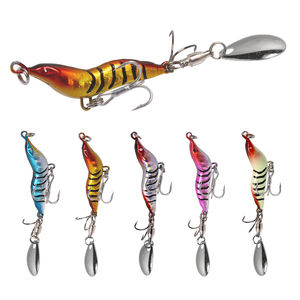 JSFUN Juego <span class=keywords><strong>de</strong></span> 5 Señuelos <span class=keywords><strong>de</strong></span> Pesca <span class=keywords><strong>de</strong></span> Metal VIB, 9, 15, 22, 30 g, Señuelos Giratorios para Pesca <span class=keywords><strong>de</strong></span> Arrastre, Señuelos Hundidos con Lentejuelas, Cucharillas - Product Image 1