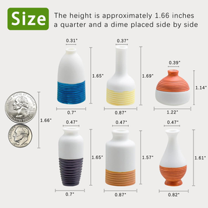 Aimants de réfrigérateur personnalisés en polyrésine, lot de 6 miniatures, avec design de vase à plantes 3D, écologiques et durables - Product Image 4