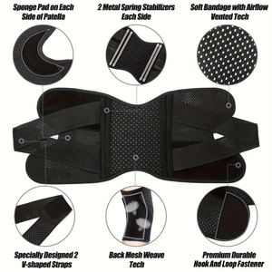 Breathable <b>Knee</b> Brace Lightweight Support For Running Cycling Basketball Unisex Joint Protection JBYX-1607 - Product Image 2