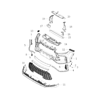 Support de fixation avant droit pour pare-chocs Chery Jetour X50 DX5, pièces de rechange de carrosserie automobile, 63A61A393, approvisionnement direct OEM
