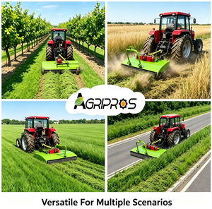 Cortadora <span class=keywords><strong>de</strong></span> Césped Rotativa Agrícola Tipo Cadena, Equipo <span class=keywords><strong>para</strong></span> Desmalezar Huertos y Terrenos Baldíos con Rueda Guía - Product Image 2