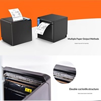 Impresora Térmica de Recibos Han-Ink TP808 de 80 mm con Cortador Automático para Pedidos de Entrega, Supermercados, Tiendas de Té de Burbujas, China