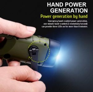 Mini torche LED étanche d'urgence manivelle <span class=keywords><strong>Dynamo</strong></span> <span class=keywords><strong>lampe</strong></span> de poche solaire pour Camping en plein air randonnée IP65 <span class=keywords><strong>lampe</strong></span> Rechargeable - Product Image 3