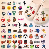 Gran Oferta: Dijes para Zapatos con Diseño de Balones Deportivos, Venta al por Mayor, para Clogs de Equipos Deportivos, Gimnasio, Baloncesto, Fútbol, Dijes a Granel para Zapatos y Clogs 2026