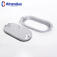 NOUVELLE Porte d'accès plate moderne HVACR FAD-D, ignifuge, adaptable à tous les conduits de 5 po (127 mm), pour hôtels et parcs, avec installation facile