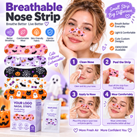 Bandes nasales respirantes pour une meilleure respiration, bandes nasales anti-ronflement sans médicament, patch nasal personnalisé OEM en marque privée