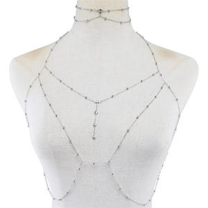 Collier <span class=keywords><strong>de</strong></span> chaîne <span class=keywords><strong>de</strong></span> corps en couches pour femmes, soutien-gorge en chaîne <span class=keywords><strong>de</strong></span> corps <span class=keywords><strong>de</strong></span> Bikini Sexy en strass plaqué or, chaîne <span class=keywords><strong>de</strong></span> poitrine pour femmes, mode 2023 - Product Image 6