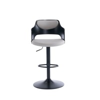 Tabouret de bar moderne minimaliste en métal, réglable en hauteur, rotatif, luxe léger, pour usage domestique et commercial