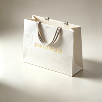 Sacs de courses et cadeaux en polyéthylène recyclables et réutilisables, personnalisables avec logo imprimé, découpés à l'emporte-pièce, avec poignées souples