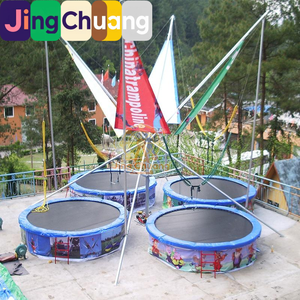 Trampolín Comercial para Niños <span class=keywords><strong>2022</strong></span>, Trampolín Cuadrado Plegable con Resortes, para Parques y Exteriores - Product Image 4