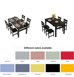 ชุดโต๊ะอาหารไม้สำหรับครัวเรือน ราคาขายส่ง สำหรับห้องรับประทานอาหาร - Product Image 5