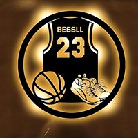 Letrero LED de neón personalizado Neonawall con diseño de camiseta de baloncesto y interruptor regulador de intensidad, ideal para bares, fiestas, Navidad, cumpleaños, decoración, venta al por mayor