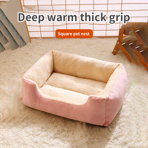 Couverture carrée <span class=keywords><strong>auto</strong></span>-chauffante pour <span class=keywords><strong>chat</strong></span> et chien Fournitures pour animaux de compagnie <span class=keywords><strong>Coussin</strong></span> pour chien en laine d'agneau chaude Lits pour animaux de compagnie - Product Image 3