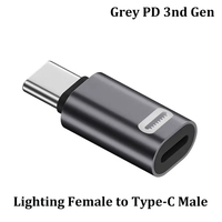 Pour Lightning femelle vers Type C USB mâle adaptateur PD 35W iOS câble de charge rapide pour iPhone 15 14 Pro Max iPad mini Air USB-C