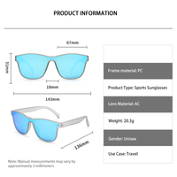Gafas de Sol Deportivas de Diseño para Hombre, TR90, Lentes Cuadradas Polarizadas, Protección UV para Pesca y Golf, Disponibles en Azul, Rojo, Amarillo y Morado