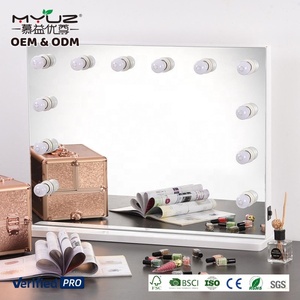 2026 MYUZ Coiffeuse Princesse Moderne Simple Multifonctionnelle avec Miroir Lumineux en Bois de Chêne pour <span class=keywords><strong>Chambre</strong></span> à Coucher - Product Image 4