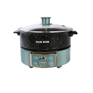 Marmite électrique multifonction AUX 3L avec fonction de levage pour la cuisson à la vapeur, la friture, la grillade et le ragoût - Product Image 1